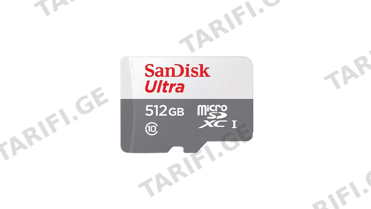 SanDisk 512GB Ultra MicroSD/HC UHS-I Card 100MB/S Class 10 SDSQUNR-512G-GN3MN