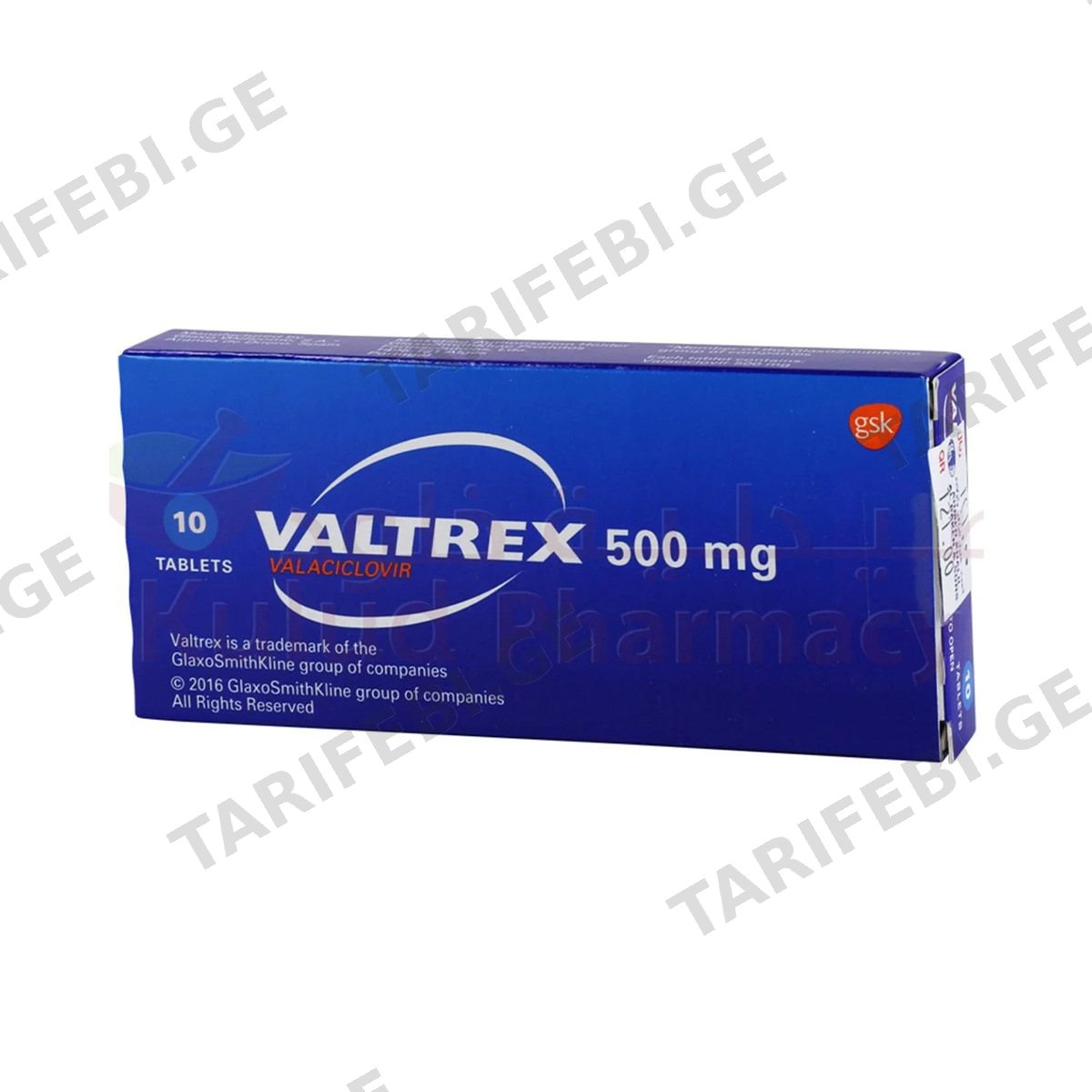 ვალტრექსი - Valterx 500მგ 10 ტაბლეტი