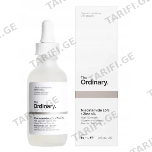 ორდინარი - სახის შრატი Niacinamide 10% + Zinc 1% 30მლ
