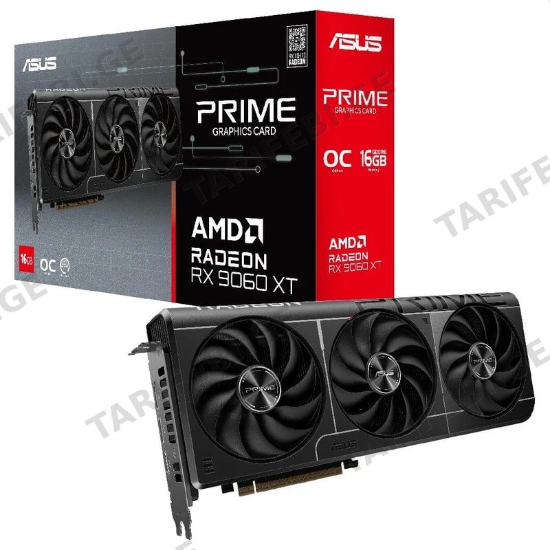 ვიდეო დაფა ASUS PRIME-RX9060XT-O16G RADEON RX 9060 XT 16GB GDDR6