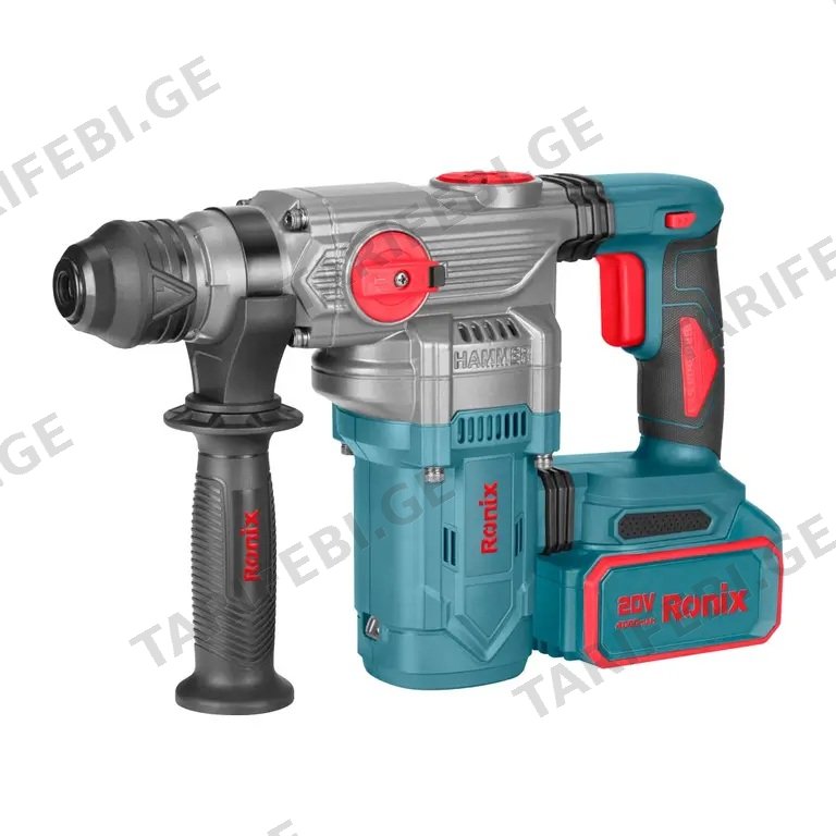 პერფორატორი აკუმულატორის Ronix 8679 20V 2х4.0Ah 3.5ჯ