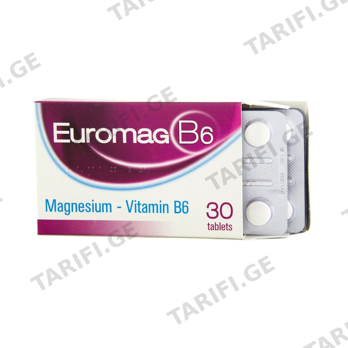 Euromag B6 - ეურომაგი B6 30 ტაბლეტი