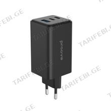Wall Charger Proove Pocket GaN Max 100W (2*Type-C + USB) black