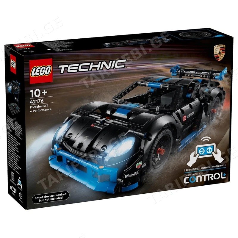 ასაწყობი კონსტრუქცია LEGO TECHNIC 42176 PORSCHE GT4 E-PERFORMANCE RACE CAR, 834 ნაწილი