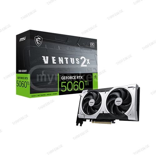 ვიდეობარათი - Msi Ventus 2X RTX 5060 Ti 8 GB Oc Plus