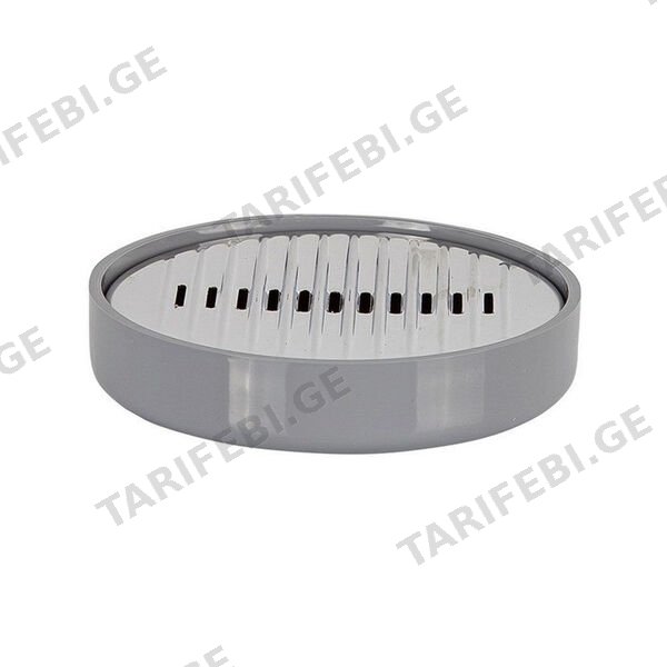 სასაპნე P.NOVA, LENOX SOAP DISH, GRAY M-E32-07