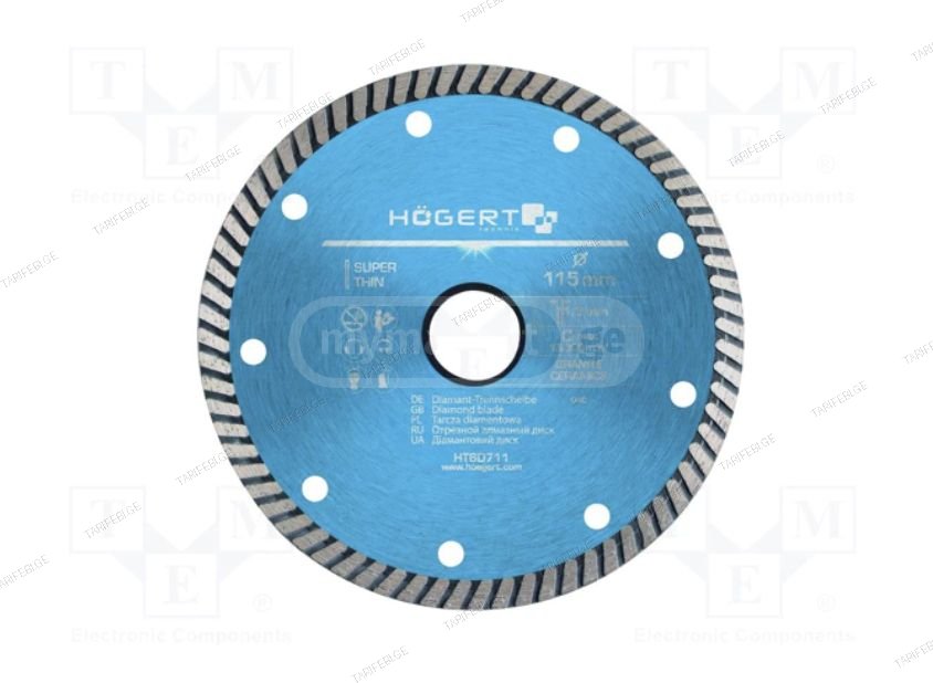 დისკი საჭრელი ქვის 115 mm HT6D711