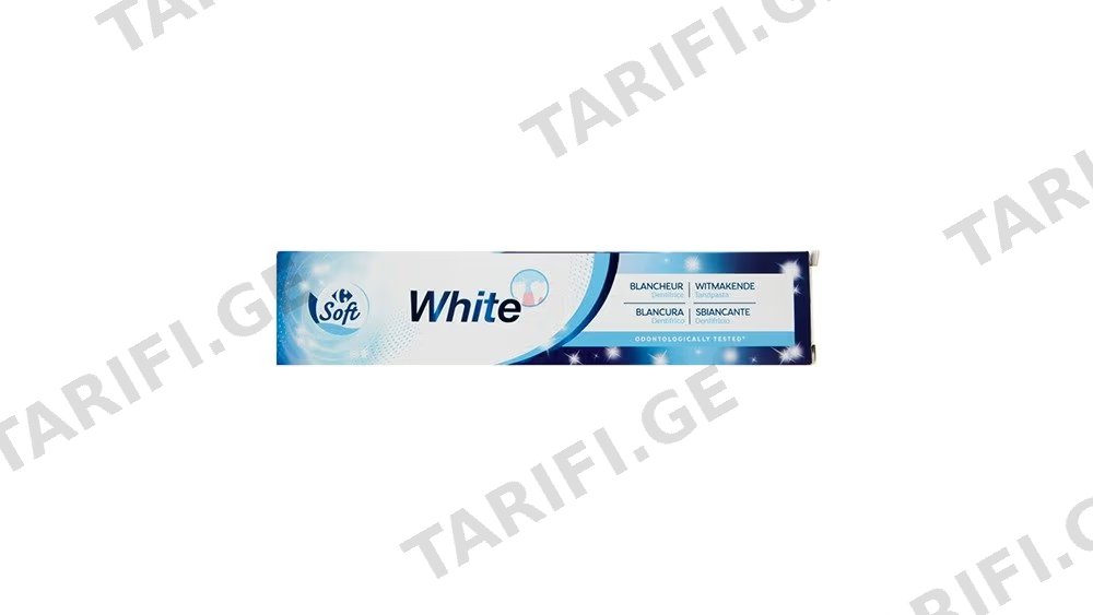 Carrefour კბილის პასტა მათეთრებელი 75მლ