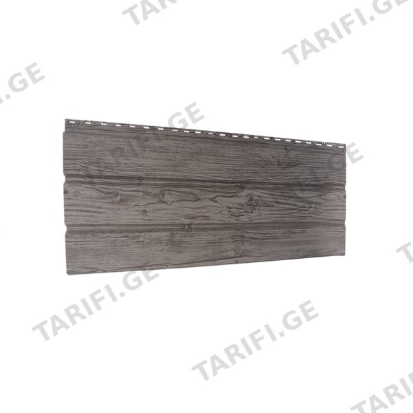 84-იანი ფერადი თუნუქის საიდინგი 0.4X345 ხაოიანი WOOD GREY NOVA