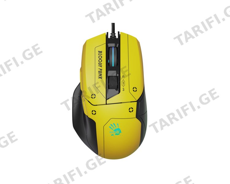 მაუსი A4Tech Bloody W70 Max RGB Gaming Mouse Punk Yellow