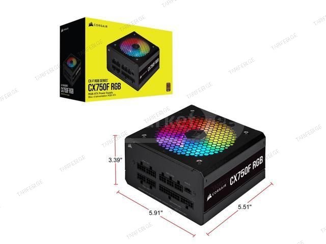 NEW! Corsair CX750F RGB, 750 Watt, 80 PLUS Bronze