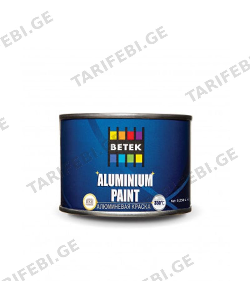 საღებავი Betek Aluminium Paint Silver 0.25ლტ.