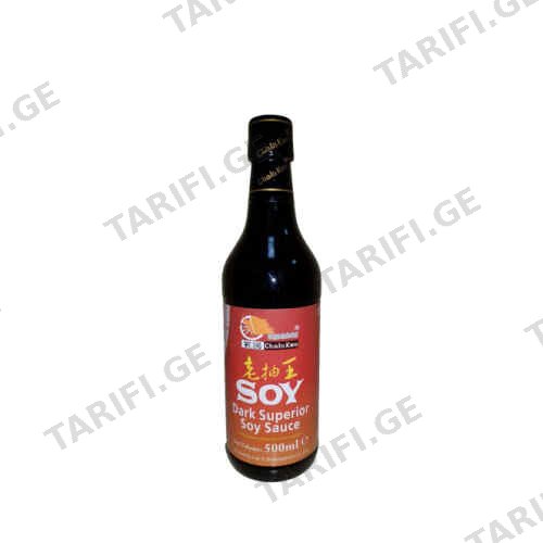 CHAINKWO მუქი სოიოს სოუსი 500მლ x12