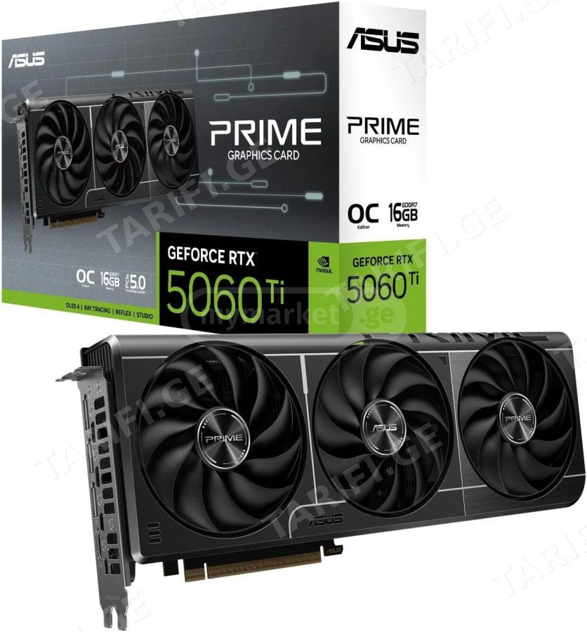 ვიდეობარათი Asus Prime RTX 5060 Ti 16 GB OC