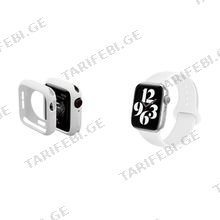 Watch series 42/44mm სილიკონის სამაჯური + ქეისი