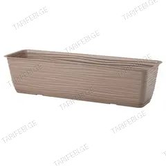 ქოთანი ყვავილის FORM PLASTIC Sahara box with saucer 60 taupe
