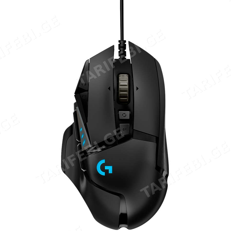 LOGITECH G502 Corded Gaming Mouse - HERO - BLACK - USB - EER2
