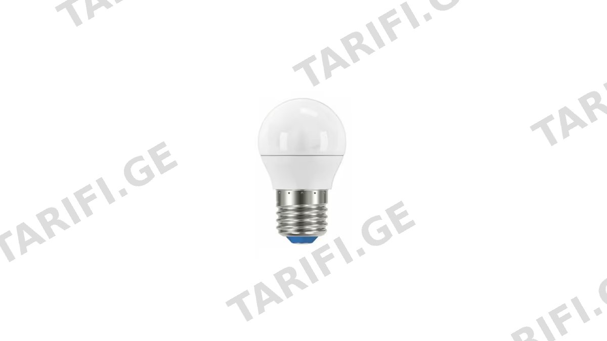 LED ნათურა ბურთი -6W E27 3000K-1ც