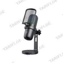 Onikuma M730 RGB Gaming Microphone Black (Wired USB Plug-and-Play RGB Lighting) სადენიანი მიკროფონი
