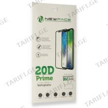 Newface 20D Glass For iPhone 7 Plus/8 Plus Black ეკრანის დამცავი