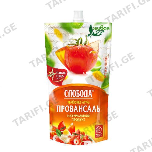 მაიონეზი /სლობოდა/ პროვანსალი 67% 400გრ