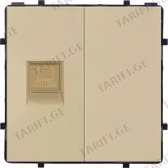 როზეტი Socket Internet 1 RJ45 ოქროსფერი