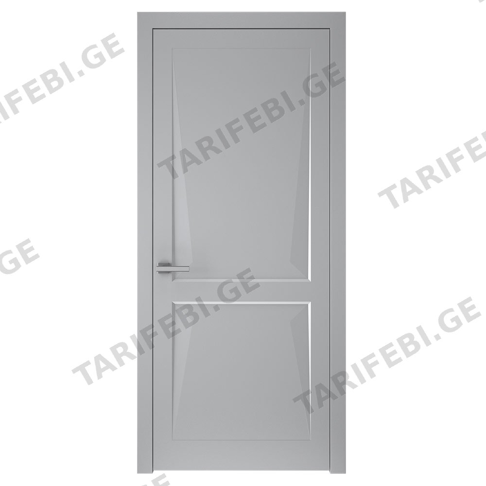 შეღებილი მდფ კარი model 1 3D (Light gray, 800x2150, LR)