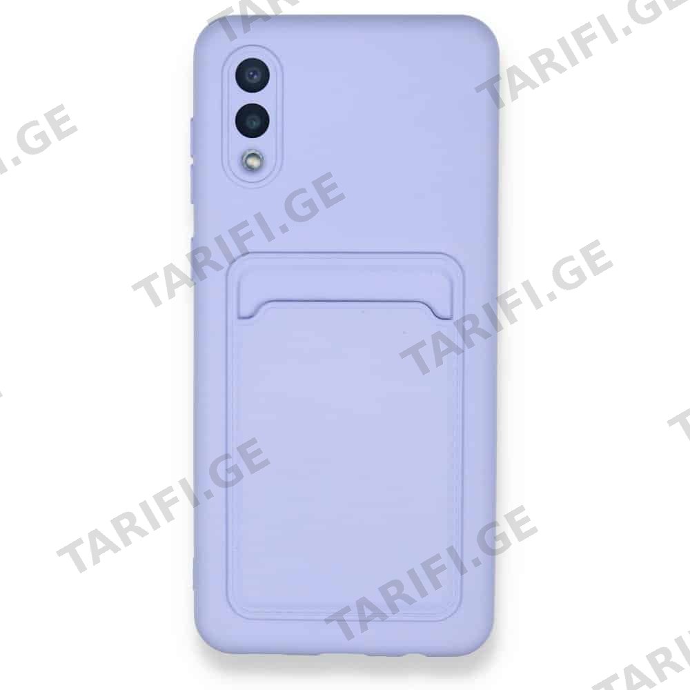 Samsung Galaxy A02S Kelvin Case ბარათის ჩასადებით სილიკონის ქეისი