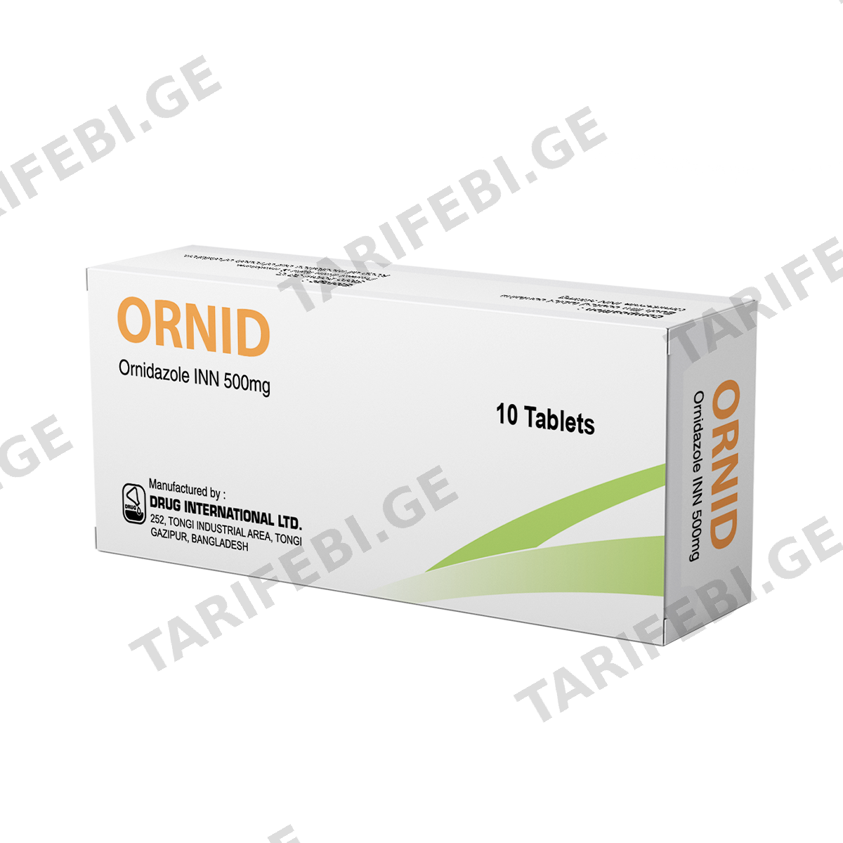 ორნიდი - Ornid 500მგ 10 ტაბლეტი