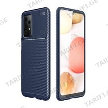 კარბონის ქეისი Samsung Galaxy A52S Focus Carbon Case - მუქი ლურჯი