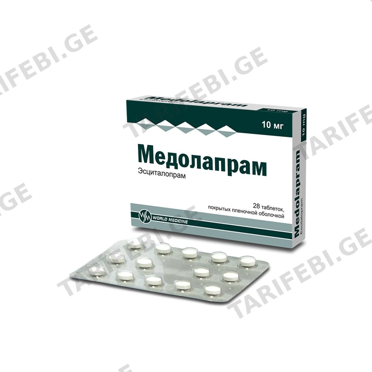 მედოლაპრამი - Medolapram 10მგ 28 ტაბლეტი