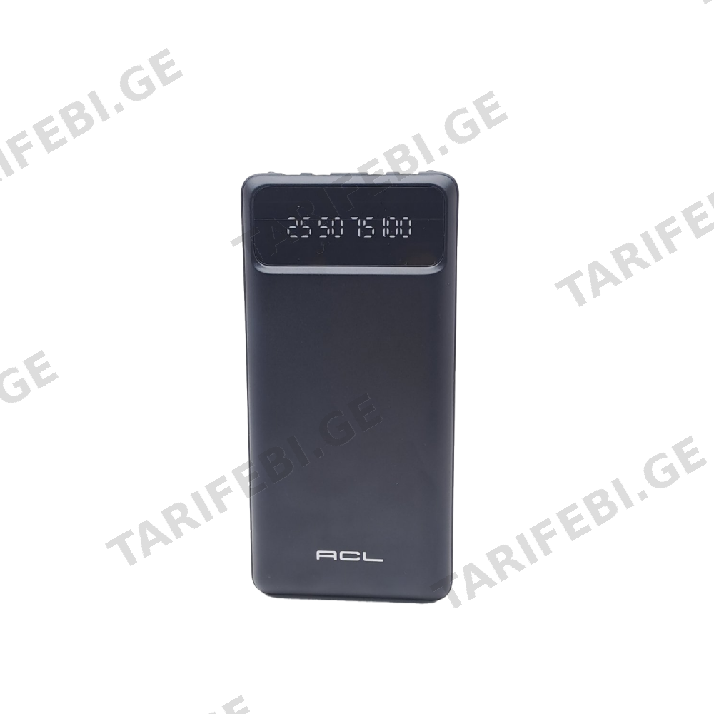 პორტატული სუპერ სწრაფ დამტენი ACL PW-82 10000 MAH BLACK