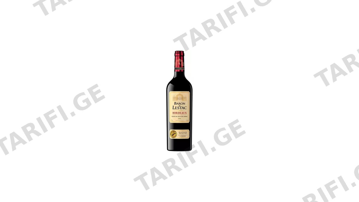 CRF BARON DE LESTAC BORD წითელი მშრალი ღვინო 12.5% 0.75ლ