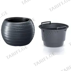 პლასტმასის ქოთანი DBMZK400 S433 შავი