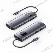 VENTION TQVHB USB-C to HDMI x 2/USB 3.0 x 2/USB 2.0/RJ45/SD/TF/PD MST Docking Station USB ჰაბი
