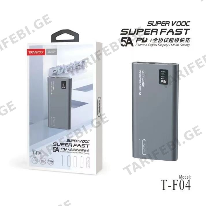 პორტატული დამტენი TRANYOO TF-04 10000 MAH