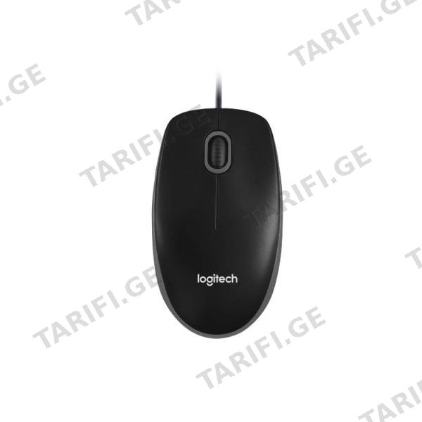 მაუსი Logitech B100 Corded Mouse BLACK L910-003357