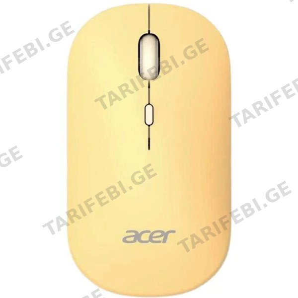 მაუსი Acer GP.MCE11.04B AMR130, Wireless, Bluetooth, USB, Mouse, Yellow