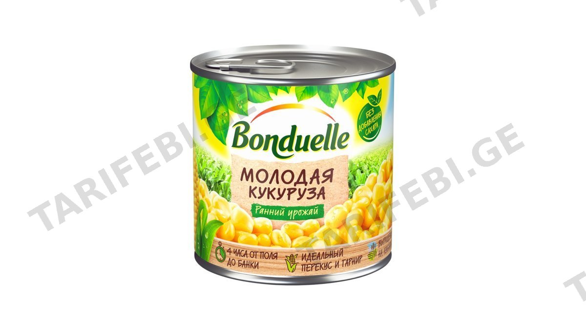 ბონდუელი ახალგაზრდა სიმინდი 425მლ