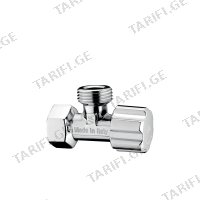 (1/2"x1/2") კუთხის ვენტილი დედალი ხრახნით VA-ALBERTONI