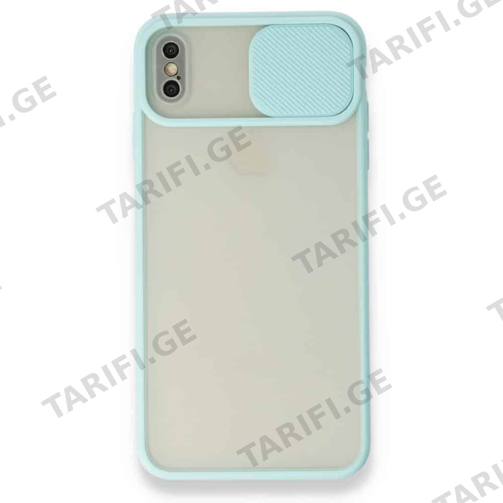 iPhone XS Max Camera Sliding Silicone Case კამერის დაცვით ქეისი