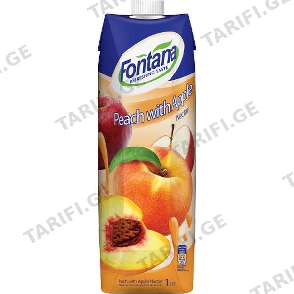 წვენი "FONTANA" ატამი 1ლ