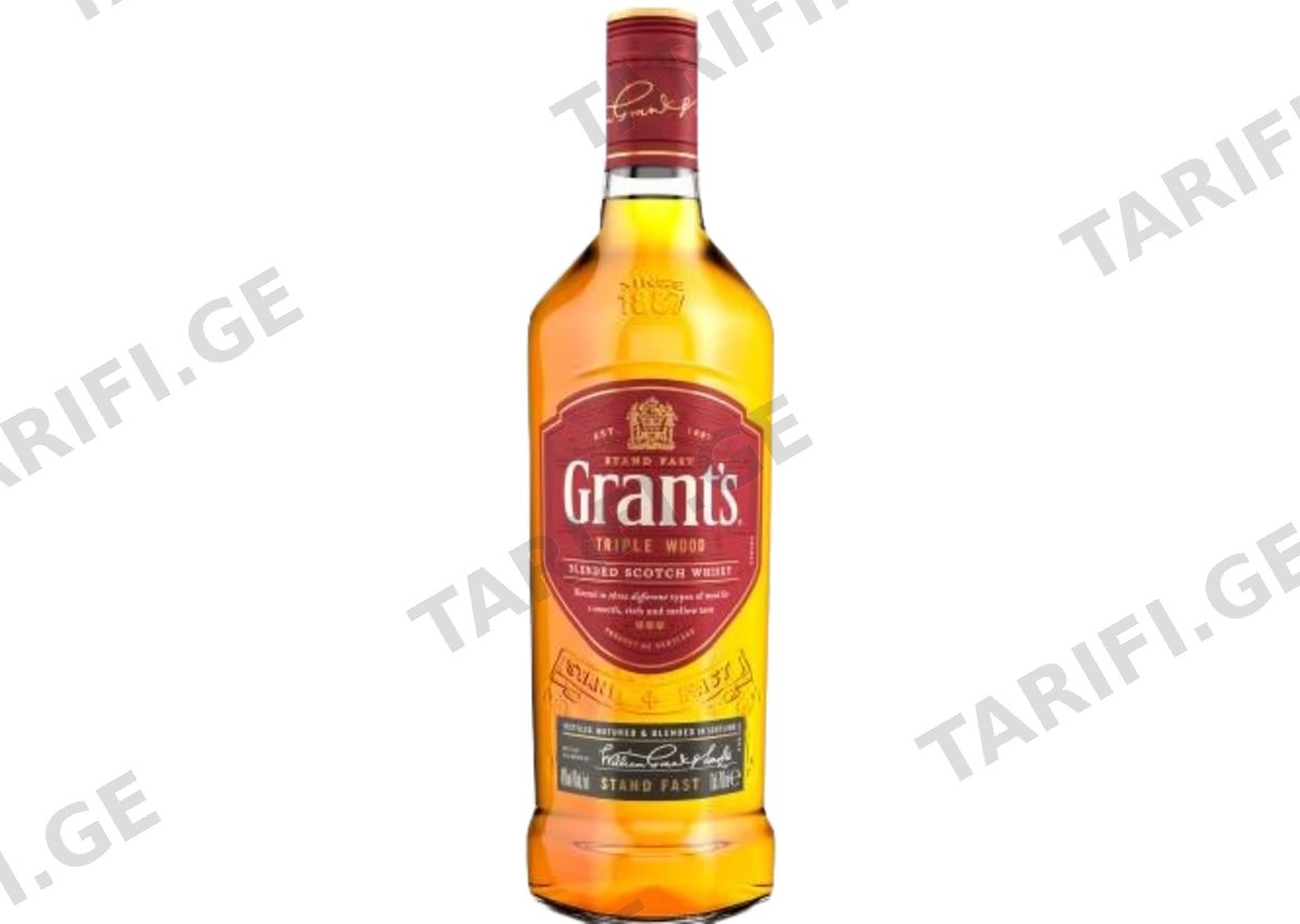 შოტლანდიური ვისკი Grant's Triple Wood - 0.7L
