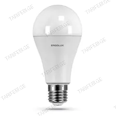 შუქდიოდური ნათურა Ergolux LED-A65-25W-E27-4K 4500K 25W E27