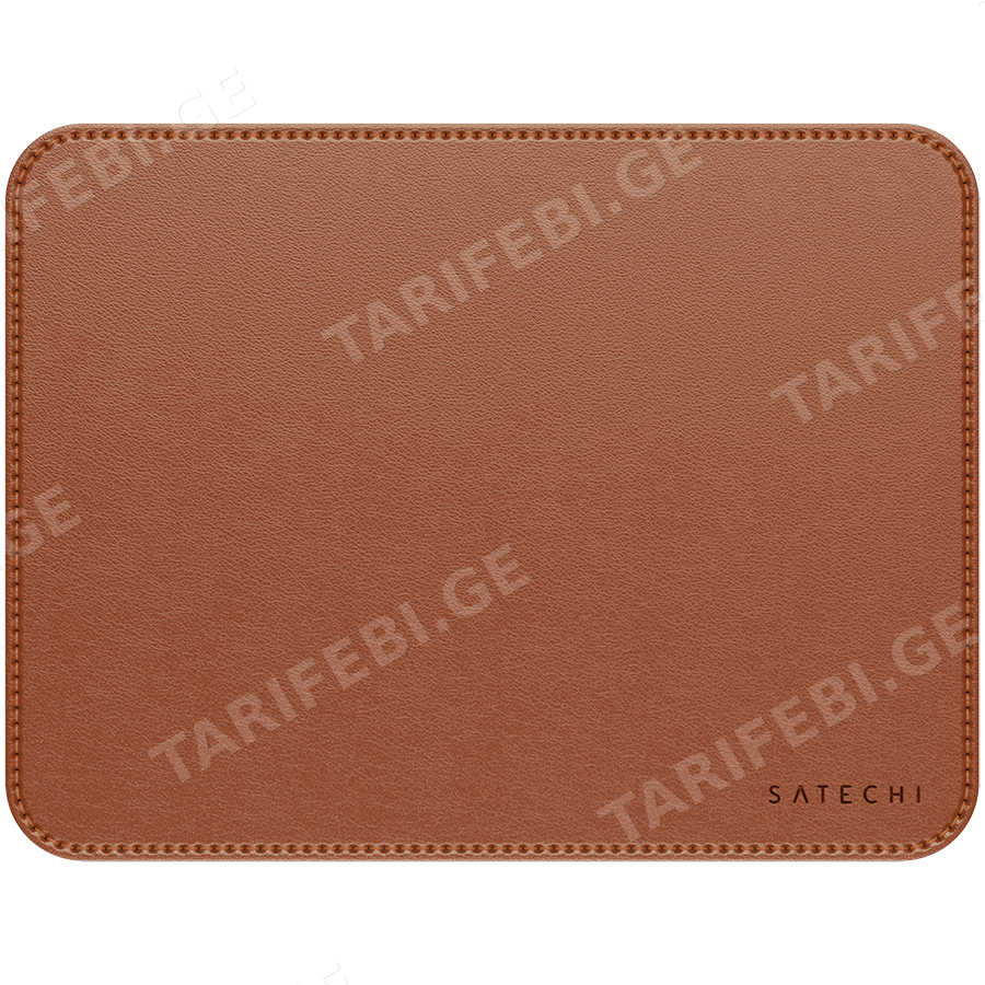 SATECHI Vegan-Leather Premium Mouse Pad (Brown)