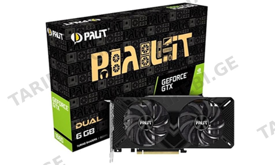 ვიდეო ბარათი Palit GTX 1660TI DUAL 6GB