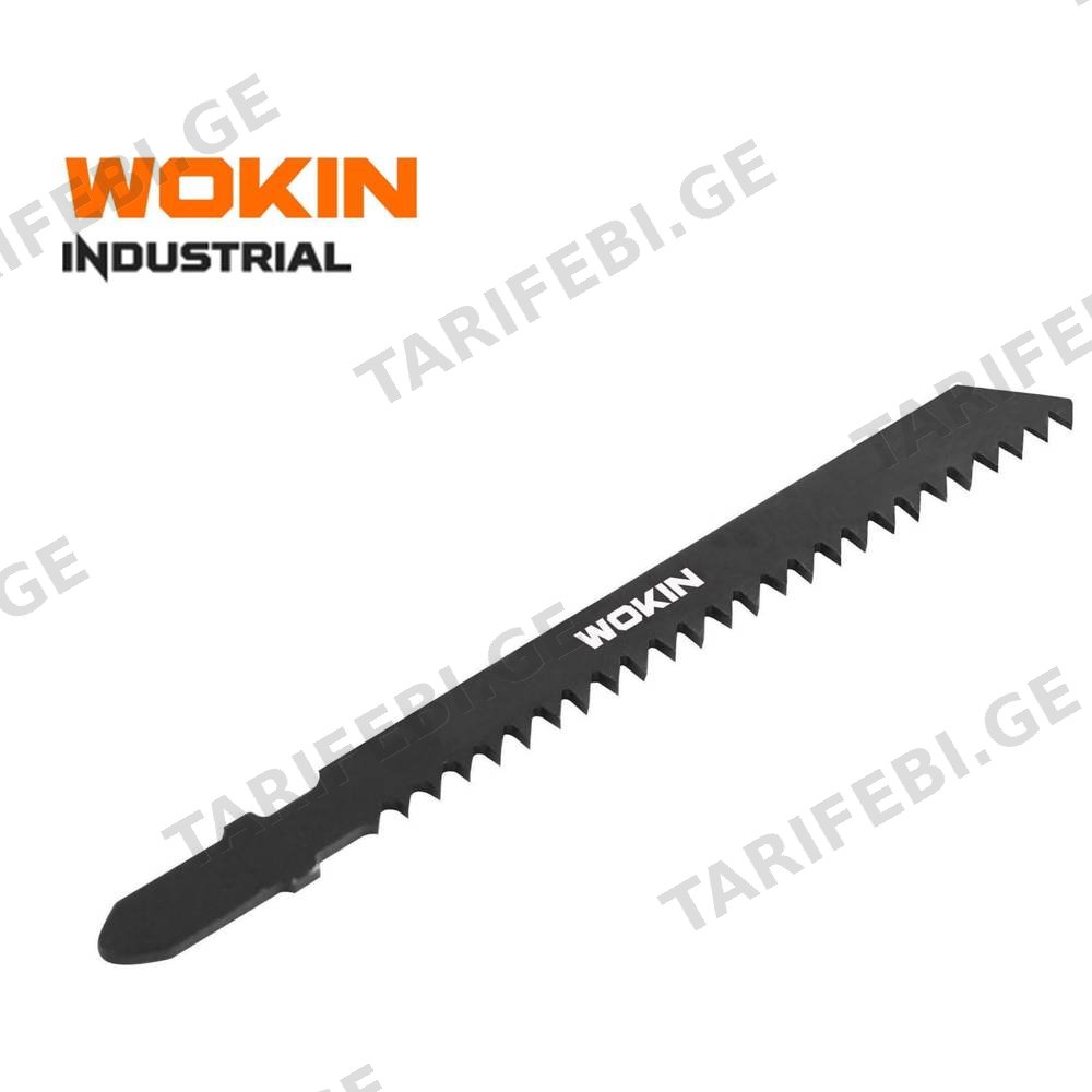ბეწვახერხის პირები Wokin 766008, 100mm, 5Pcs, Jigsaw Blades Set (INDUSTRIAL), Black