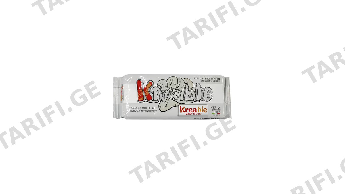 თიხა KREA 500გრ WHITE 0610 1ც