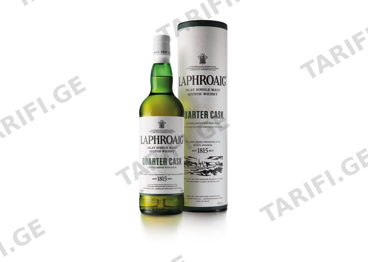 ერთალაოიანი შოტლანდიური ვისკი Laphroaig Quarter Cask - 0.7L