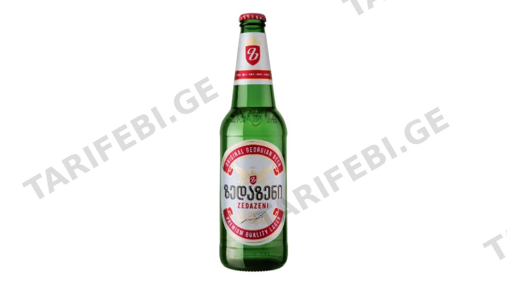 ზედაზენი ლუდი ბოთლი 0.5ლ